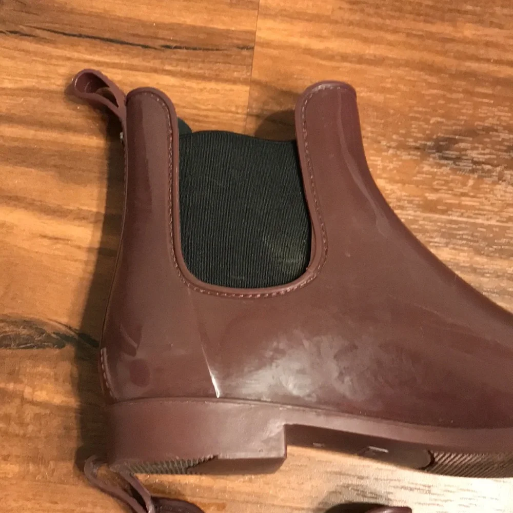 Sam Edelman plum purple Chelsea-style rain boots size 10 - non-leather